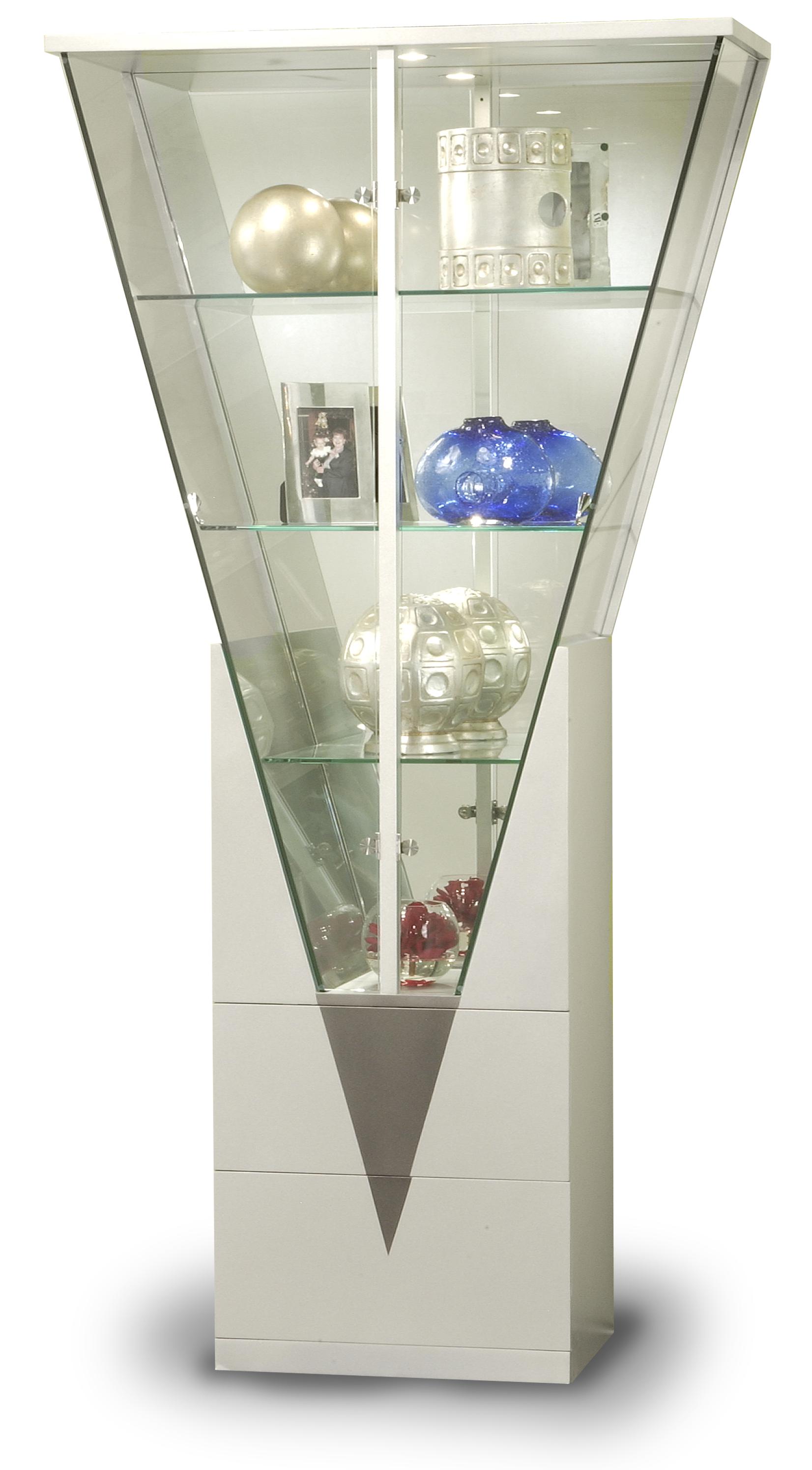 Modern curio shop cabinet
